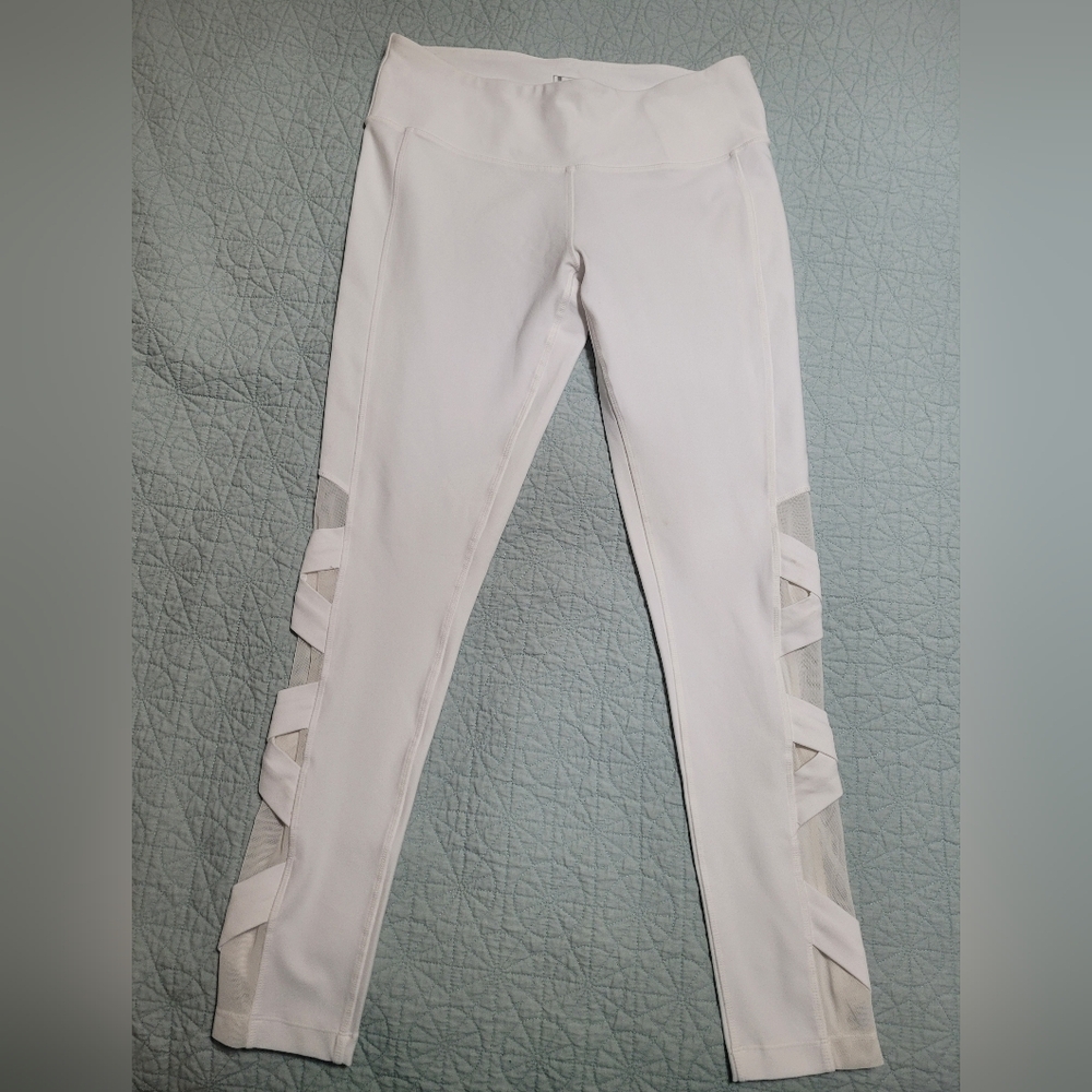 White Mondetta Leggings L